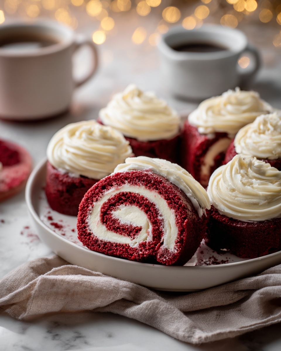 Red Velvet Cinnamon Rolls Recipe - Recipe Image