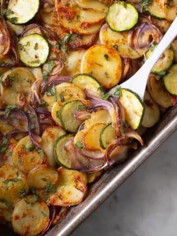 Briam (Greek Baked Zucchini and Potatoes) Recipe