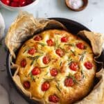 Mini No-Knead Cherry Tomato and Rosemary Focaccia Recipe