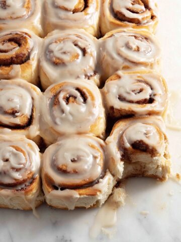 Banana Bread Cinnamon Rolls with Cream Cheese Frosting Recipe