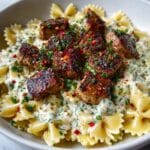 Cowboy Butter Lemon Bowtie Chicken with Broccoli Recipe