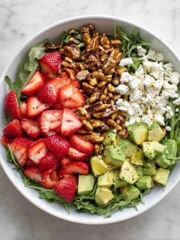 Strawberry Crunch Salad with Honey Champagne Vinaigrette Recipe