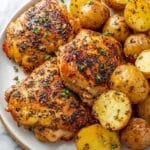 Oven Baked Citrus-Seasoned Chicken Breast and Thighs Recipe