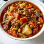 My Mom's Old-Fashioned Vegetable Beef Soup Recipe