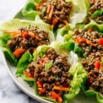 Asian Style Ground Beef Lettuce Wraps Recipe