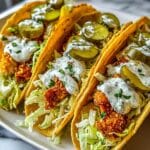 Dill Pickle Ranch Smash Chicken Tacos Recipe