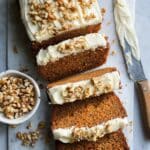 Carrot Cake Loaf with Orange Cream Cheese Frosting Recipe