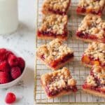 Peach & Raspberry Crumb Bars Recipe