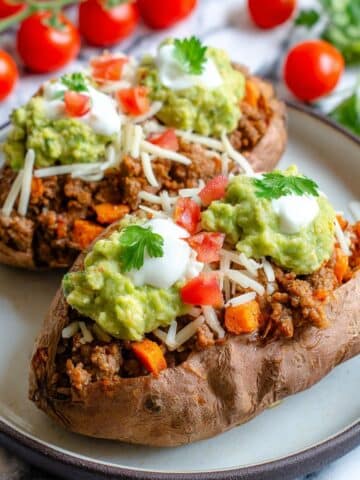 Taco Stuffed Sweet Potatoes Recipe