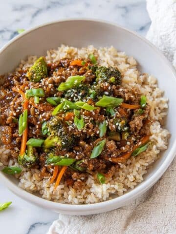 Teriyaki Turkey Rice Bowl Recipe