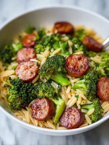 Chicken Sausage and Broccoli Orzo Recipe