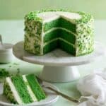 St. Patrick's Day Green Velvet Layer Cake Recipe