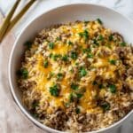 Cheesy Hamburger Rice Casserole Recipe