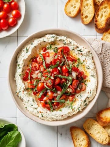 Vibrant Tomato and Feta Bruschetta Dip Recipe