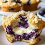 Blueberry Muffins with Cream Cheese Filling and Icing Recipe