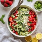 20-Minute Strawberry Cucumber Salad Recipe