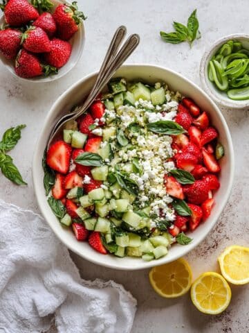 20-Minute Strawberry Cucumber Salad Recipe