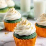 Green Velvet Cupcakes with Cream Cheese Frosting Recipe