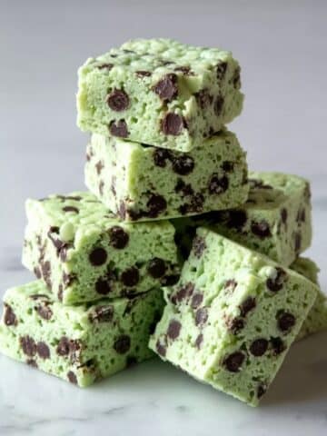 Mint Chocolate Chip Rice Krispie Treats Recipe