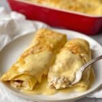 Easy Creamy White Chicken Enchiladas Recipe