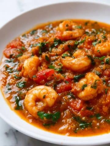 High-Protein Shrimp and Calamari in Tomato Garlic Sauce Recipe