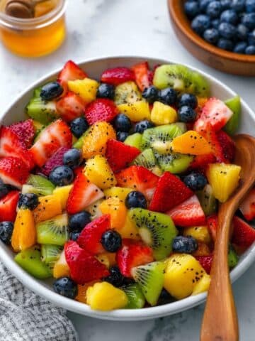 Fruit Salad with Honey-Lime Poppy Seed Dressing Recipe