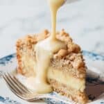 Irish Apple Cake with Custard and Streusel Topping Recipe