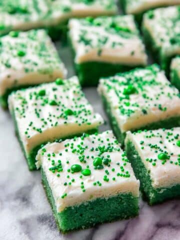 Green Velvet Brownies with Cream Cheese Frosting Recipe