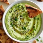 Fresh Green Hummus Dip Recipe