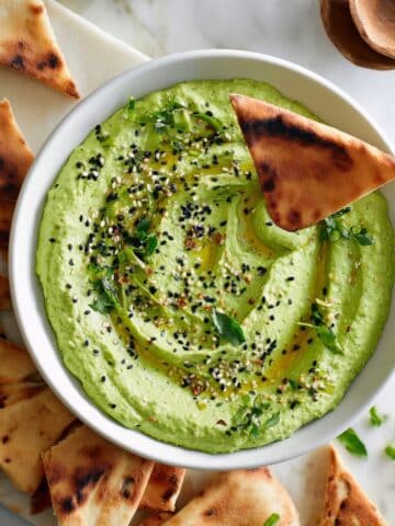 Fresh Green Hummus Dip Recipe