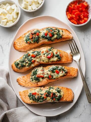Stuffed Salmon with Spinach and Feta Recipe