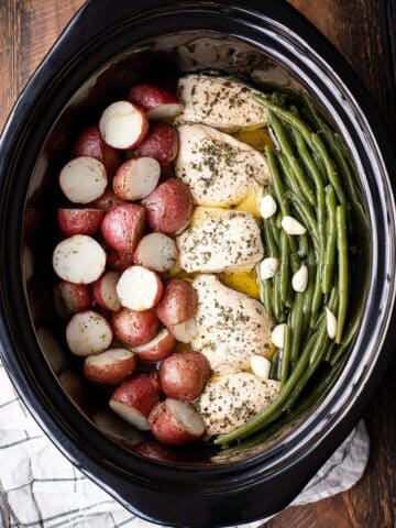 Crockpot Chicken, Potatoes and Green Beans Recipe