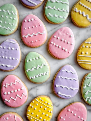 Egg Sugar Cookies with Royal Icing Decorations Recipe