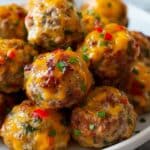Cheesy Rotel Sausage Balls Recipe