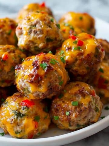 Cheesy Rotel Sausage Balls Recipe