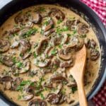 Classic Beef Stroganoff with Tender Beef in Creamy Mushroom Sauce Recipe