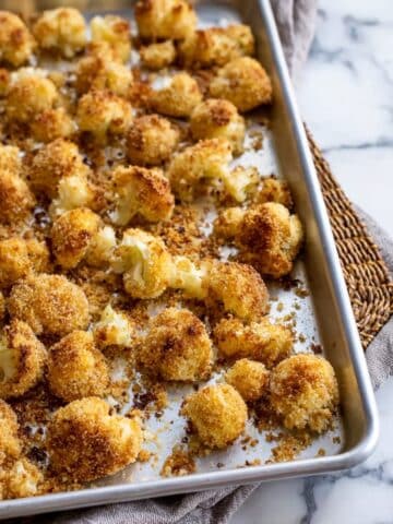 Parmesan Roasted Cauliflower Bites Recipe