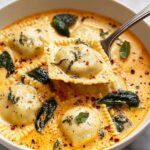 Easy Tuscan Ravioli Soup Recipe