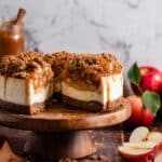 Salted Caramel Apple Pie Cheesecake Recipe