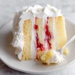 Raspberry and Cream Angel Food Cake Recipe