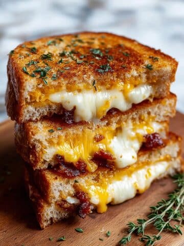 Honey Peach & White Cheddar Grilled Cheese Recipe