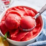 Strawberry Lemonade Sorbet Recipe