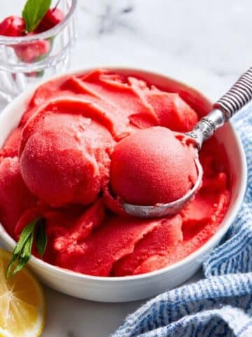 Strawberry Lemonade Sorbet Recipe