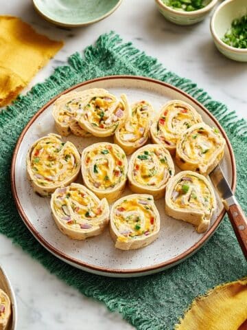 Jalapeno Popper Chickpea Pinwheels Recipe