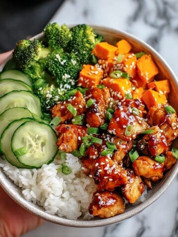 Quick and Easy Hot Honey Chicken Bowl Recipe