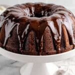 Chocolate Brownie Cake with Chocolate Ganache Recipe