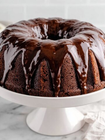 Chocolate Brownie Cake with Chocolate Ganache Recipe