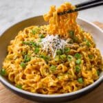 Creamy Carbonara Korean Buldak Ramen Recipe