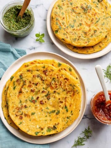 Masoor Dal Chilla | Savory Red Lentil Pancakes Recipe