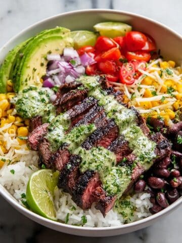 Cilantro Lime Steak Bowls Recipe